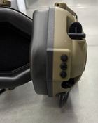 Тактичні активні навушники HD-16 для стрільби з шумозаглушенням, універсальне кріплення, на голову і шолом, блютуз, койот - зображення 4