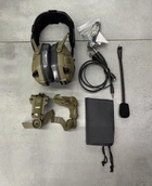 Тактические активные наушники HD-16 с шумоподавлением, универсальное креплен., на голову и шлем, блютуз, койот - изображение 6