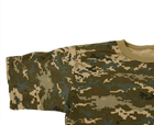 Футболка мужская Пиксель тактическая, хлопковая ткань 100% 52 размер, хаки (ФМХБ-52-П) - изображение 9