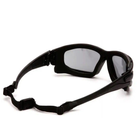 Тактичні окуляри з ущільнювачем Pyramex i-Force Slim Anti-Fog Сірі захисні для стрільби військові - зображення 4