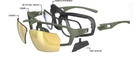 Балістичні окуляри з 4-ма змінними лінзами RUDY PROJECT AGENT Q HI-ALTITUDE та діоптрійною рамкою - зображення 6
