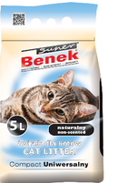 Бентонитовый наполнитель Super Benek Compact Line Universal без запаха 5 л