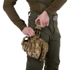 Сумка тактическая с кобурой на бедро Military Rangers ZK-9107 размер 17x31см цвет Камуфляж Multicam - изображение 6