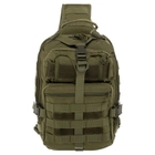 Рюкзак тактический патрульный однолямочный Military Rangers ZK-9115 размер 35х25х14см 12л цвет Оливковый - изображение 2