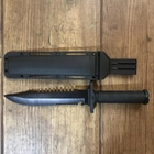 Тактический нож BSH ADVENTURE черный охотничий в чехле пластик - изображение 6