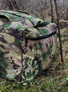 Баул сумка рюкзак 100 літрів військовий армійський баул для ЗСУ тактичний речовий для передислокації колір мультикам - зображення 6