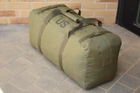 Большой военный тактический баул сумка тактическая US 120 л цвет олива для передислокации - изображение 8