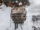 Сумка рюкзак баул 100 літрів військовий тактичний баул ЗСУ армійський баул колір Піксель 3248 - зображення 2