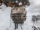 Сумка рюкзак баул 100 літрів військовий ЗСУ тактичний баул колір піксель 3245 - зображення 2