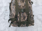 Сумка рюкзак баул 100 літрів військовий ЗСУ тактичний баул колір піксель 3245 - зображення 4