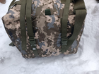 Сумка рюкзак баул 100 литров военный тактический баул ЗСУ армейский баул цвет Пиксель 3248 - изображение 8