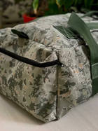 Баул для передислокации 100 литров 74*40 см военный армейский ВСУ тактический сумка рюкзак походный цвет пиксель - изображение 6