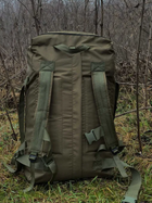 Баул 100 літрів 74*40*34 см армійський ЗСУ тактичний сумка рюкзак похідний Оліва/ Хакі - зображення 2