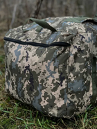 Баул 100 літрів 74*40*34 см армійський військовий ЗСУ тактичний сумка рюкзак похідний колір піксель для передислокації - зображення 5