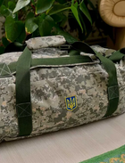 Тактический баул сумка рюкзак на 100 литров армейский военный для ВСУ походный цвет пиксель для вещей для передислокации - изображение 3