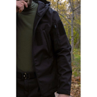 Тактична тепла куртка Soft Shell Чорна Logos М - зображення 4