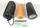 Масажний ролик EasyFit Active-PRO 33 см подвійний валик+ролер-циліндр для МФР та йоги, масажер для спини, ніг, рук, шиї