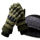 Тактические зимние перчатки M хаки штурмовые - изображение 3