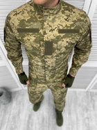 Тактичний військовий костюм Статутний ГОСТ, ( Кітель + Штани ), Камуфляж: Піксель ЗСУ ММ-14, Розмір: 50/4 - зображення 3