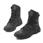 Берці демісезонні черевики тактичні чоловічі, натуральна шкіра та кордура, розмір 40, Bounce ar. JH-0940, колір чорні - зображення 4