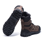 Берці демісезонні черевики тактичні чоловічі, натуральна шкіра та кордура, розмір 42, Bounce ar. ML-0742, колір коричневий - зображення 5