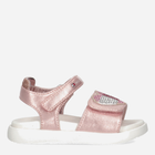 Sandały dziecięce dla dziewczynki Tommy Hilfiger Strass Heart Velcro Sandal T1A2-32752-1367341- 26 Różowe złoto (8052578172643) - obraz 1