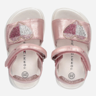 Дитячі сандалії для дівчинки Tommy Hilfiger Strass Heart Velcro Sandal T1A2-32752-1367341- 30 Rose Gold (8052578172681) - зображення 4