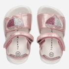 Sandały dziecięce dla dziewczynki Tommy Hilfiger Strass Heart Velcro Sandal T1A2-32752-1367341- 32 Różowe złoto (8052578172704) - obraz 4