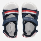 Дитячі сандалії для хлопчика Tommy Hilfiger Stripes Velcro Sandal T1B2-32898-1589800- 24 Сині (8052578176467) - зображення 4
