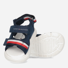 Дитячі сандалії для хлопчика Tommy Hilfiger Stripes Velcro Sandal T1B2-32898-1589800- 33 Сині (8052578176559) - зображення 3