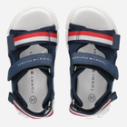 Дитячі сандалії для хлопчика Tommy Hilfiger Stripes Velcro Sandal T1B2-32898-1589800- 34 Сині (8052578176566) - зображення 4