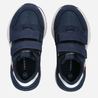 Buty sportowe chłopięce na rzepy Tommy Hilfiger Stripes Low Cut Velcro Sneakers T1B9-32882-1587X007 28 Granatowe (8052578179048) - obraz 4