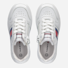 Підліткові кросівки для дівчинки Tommy Hilfiger Flag Low Cut Lace-up Sneaker T3X9-32867-1355100- 38 White (8052578204061) - зображення 4