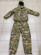 Тактический костюм мультикам зимний softshell, костюм мультикам тактический военный, зимняя форма мультикам XL - изображение 1