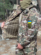 Тактичний костюм мультикам зимовий softshell, костюм мультикам тактичний військовий, зимова форма мультикам M - зображення 4