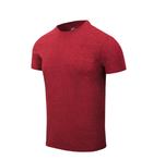 Футболка (Зауженый, Приталенный) T-Shirt Slim Helikon-Tex Red Melange S Мужская тактическая - изображение 1