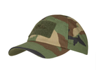 Бейсболка тактическая BBC Cap Polycotton Ripstop Helikon-Tex US Woodland (Лесной камуфляж) One Size - изображение 1