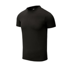 Футболка (Звужений, Приталений) T-Shirt Slim Helikon-Tex Black M Чоловіча тактична