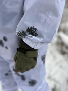 Маскирующий костюм зимний камуфляж Клякса ЗСУ Тактический зимний костюм для маскировки размер XL белый - изображение 5