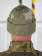Шапка балаклава тактическая военная теплая 2в1 DEXT 54-56 cм Зеленый ЗСУ - изображение 3