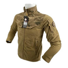Куртка кофта флісова тактична Койот Wolftrap Туреччина Розмір: M (48) - зображення 3