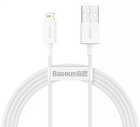 Кабель для зарядки Baseus CALYS-B02 Superior Series Fast Charging Lightning 2.4A, 1.5 м white