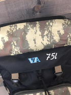 Рюкзак тактический универсальный объем 75 литров, водоотталкивающий из плотной тактической ткани камуфляж (DN41001) - изображение 2