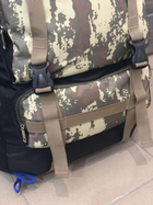 Рюкзак тактический универсальный объем 75 литров, водоотталкивающий из плотной тактической ткани камуфляж (DN41001) - изображение 3