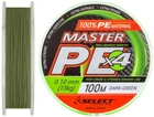 Шнур Select Master PE 100m (темн.-зел.) 0.10mm 13kg (72847) 1870.01.42