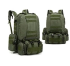 Тактичний військовий рюкзак 50 літрів Зелений - зображення 2