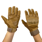 Тактичні рукавички із закритими пальцями койот - зображення 1