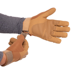 Тактичні рукавички із закритими пальцями койот - зображення 11