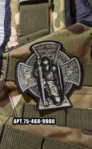 Військовий шеврон Shevron.patch 7.5 х 7.5 см Чорно-сірий (75-468-9900) - зображення 1