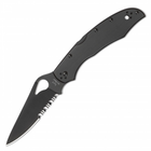 Карманный нож Spyderco Byrd Cara Cara 2 Black Blade , полусеррейтор (87.11.47) - изображение 1